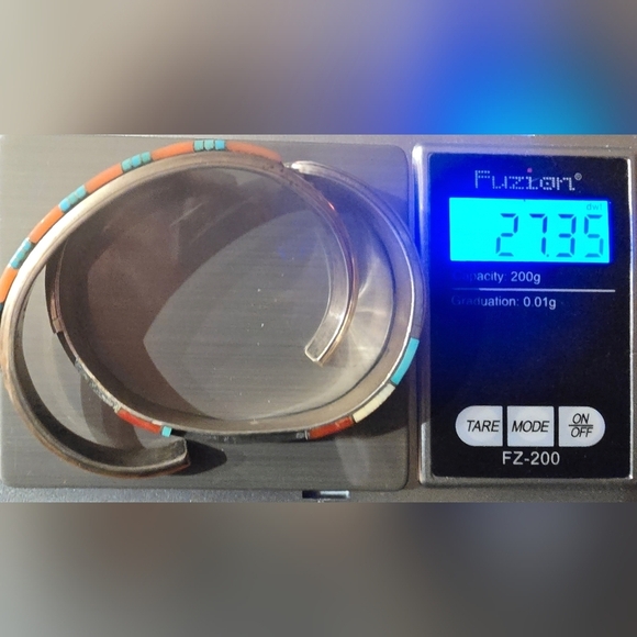 Navajo and Zuni Sterling Silver Inlay Bracelets Damaged Paul Begay/Tracy Zunie - Picture 15 of 15